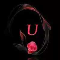 romantic u alphabet wallpaper in heart